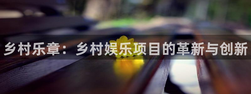 yh银河官网：乡村乐章：乡村娱乐项目的革新与创新